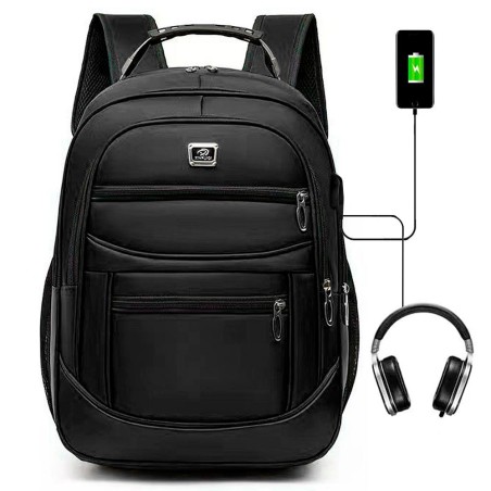 Mochila Grande Unissex Impermeável Com Alça De Aço Trabalho- Feira da Madrugada SP