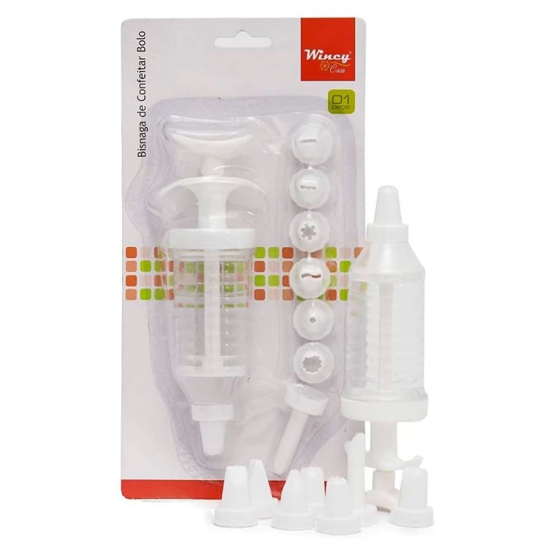 Kit Para Decorar Bolo E Tortas 7 Bicos + 1 Bisnaga