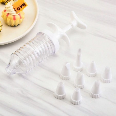 Kit Para Decorar Bolo E Tortas 7 Bicos + 1 Bisnaga