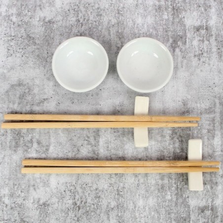 Conjunto Oriental Kit Sushi Completo 10 Peças Bambu - Feira Da Madrugada SP