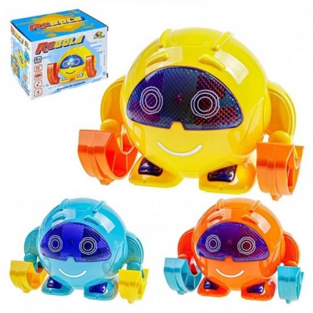 Robô Bola Gira Os Braços 360 Graus Brinquedo Infantil - Feira Da Madrugada SP