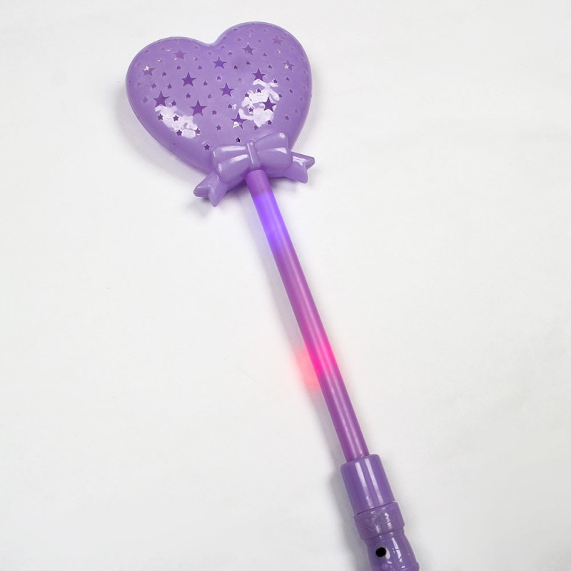 Brinquedo Varinha Coração 34cm Com Luz - Feira Da Madrugada SP