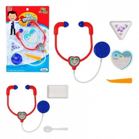 Kit Médico Infantil Com 3 Peças Brinquedo  - Feira Da Madrugada SP