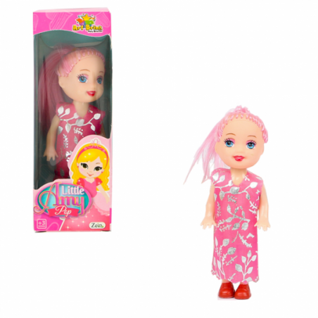 Boneca Little Amy Pop Girls Colorida Brinquedo Infantil - Feira Da Madrugada SP