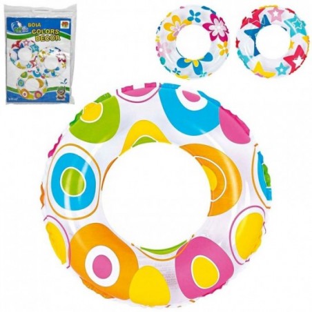 Boia Circular Inflável Estampada 50cm Piscina E Praia - Feira Da Madrugada SP