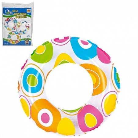 Boia Circular Inflável Estampada 50cm Piscina E Praia - Feira Da Madrugada SP