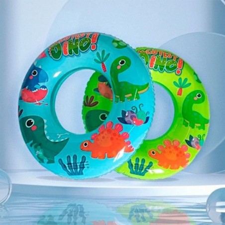 Boia Redonda Dino Inflável Estampada 70cm Infantil - Feira Da Madrugada SP