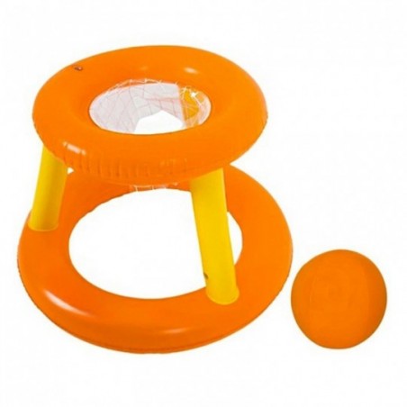 Cesta De Basquete Inflável Flutuante De Piscina Com Bola - Feira Da Madrugada SP