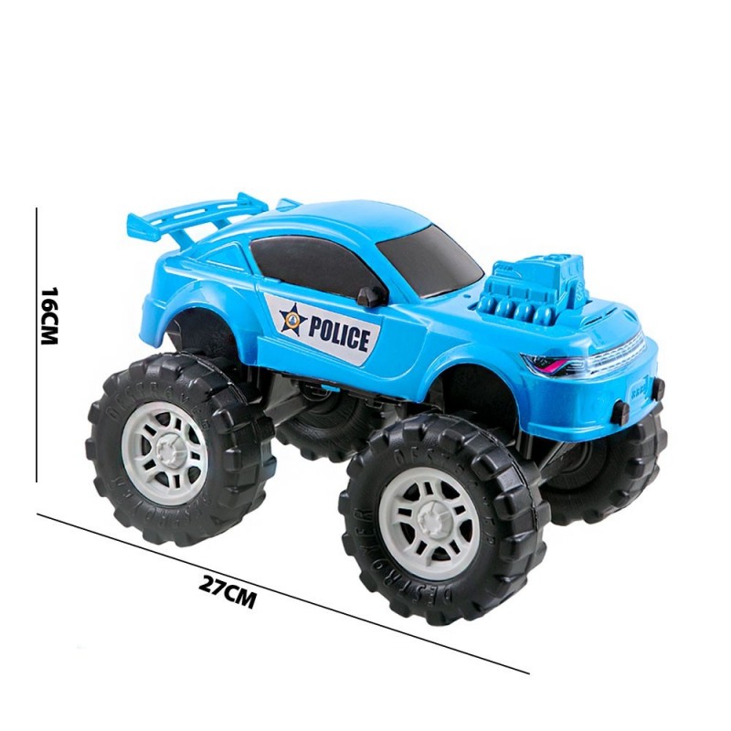 Carrinho Police 4x4 Monster Truck Brinquedo Infantil - Feira Da Madrugada SP