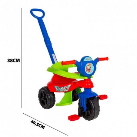 Triciclo Passeio C/ Alça E Carrinho Totokinha Infantil - Feira Da Madrugada SP