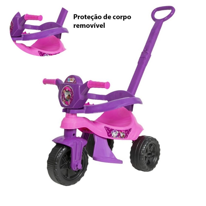 Triciclo Passeio C/ Alça E Carrinho Totokinha Infantil - Feira Da Madrugada SP
