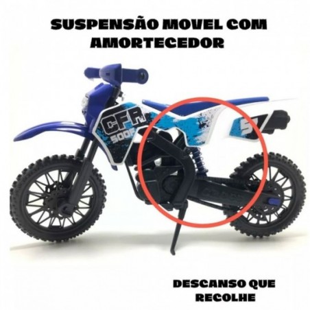 Brinquedo Moto Mega Cross Grande Com Suspensão - Feira Da Madrugada SP