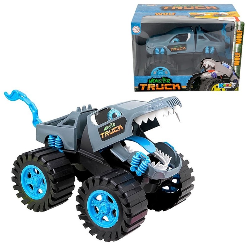 Brinquedo Carrinho Monster Truck Animais Wolf - Feira Da Madrugada SP