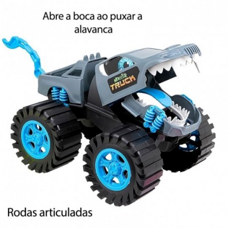 Brinquedo Carrinho Monster Truck Animais Wolf - Feira Da Madrugada SP
