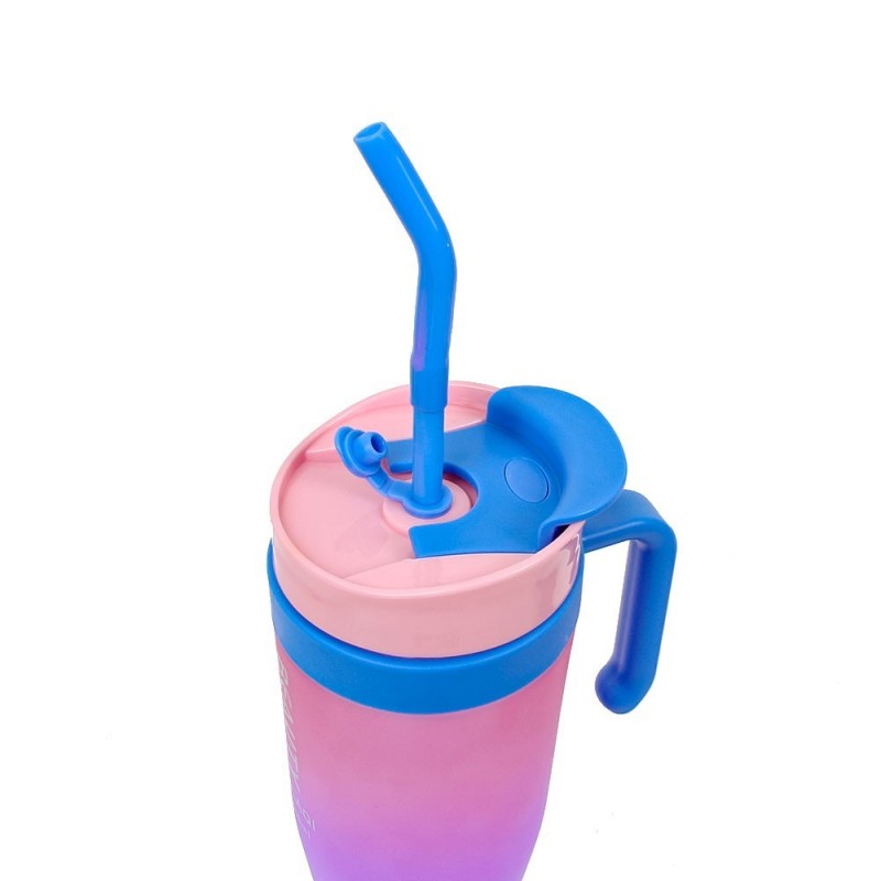 Kit Copo 1,5L  Com Alça Lateral E 2 Garrafas Coloridas - Feira Da Madrugada SP