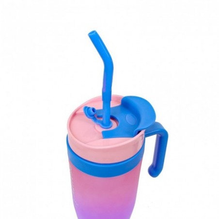 Kit Copo 1,5L  Com Alça Lateral E 2 Garrafas Coloridas - Feira Da Madrugada SP