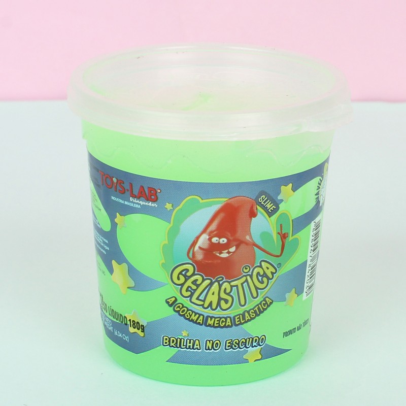 Geleca Gelástica Que Brilha No Escuro Pote 180g Infantil - Feira Da Madrugada SP