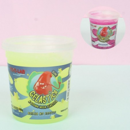 Geleca Gelástica Que Brilha No Escuro Pote 180g Infantil - Feira Da Madrugada SP