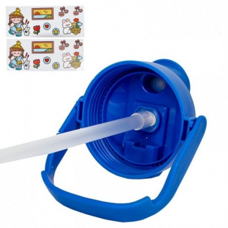 Kit 3 Garrafas Sports Coloridas De 300Ml A 2L Com Cordão - Feira Da Madrugada SP