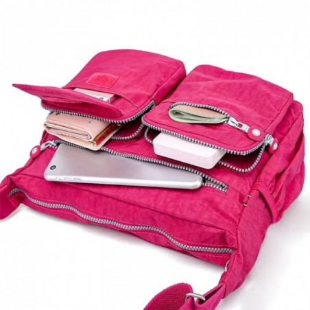 Bolsa De Ombro Mensageiro Feminina 3 Divisórias - Feira Da Madrugada SP