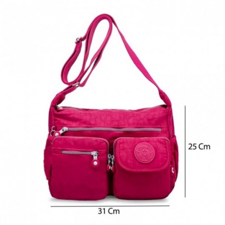 Bolsa De Ombro Mensageiro Feminina 3 Divisórias - Feira Da Madrugada SP