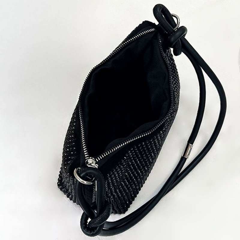 Bolsa Feminina De Ombro Pequena Com Pedrinhas De Brilho - Feira Da Madrugada SP