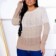 Blusa Bata Em Tricot Degrade Manga Longa Meia Estação - Feira Da Madrugada SP