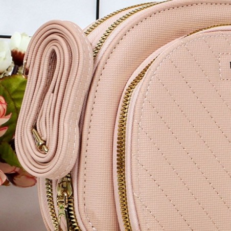 Bolsa Feminina Tiracolo Redonda Transversal 3 Divisórias - Feira Da Madrugada SP