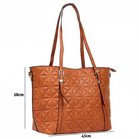 Bolsa Feminina Grande De Luxo 2 Divisórias em Matelassê - Feira Da Madrugada SP