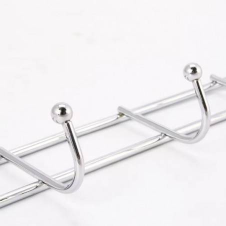 Suporte Cabide De Parede 6 Ganchos Multiuso Wellmix