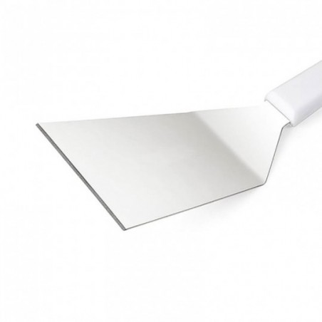 Espátula Curva 2,5" Em Inox Cabo De Plástico Multiuso
