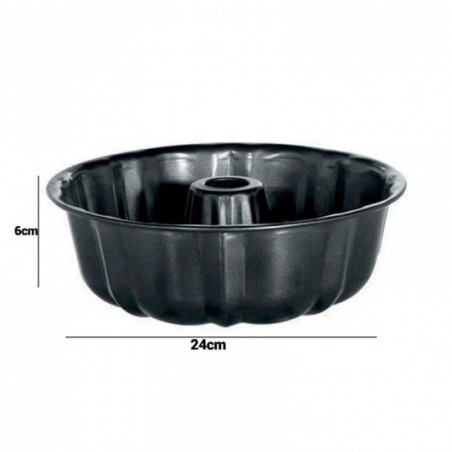 Forma De Bolo Pudim Antiaderente 24cm x 6cm