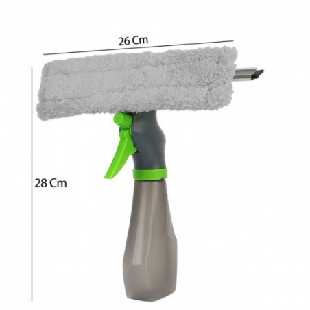 Rodo Limpa Vidro Spray Com Reservatório 3 Em 1 Multiuso