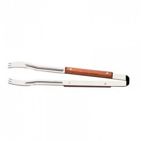 Pegador De Inox Cabo De Madeira 6,5" Para Churrasco