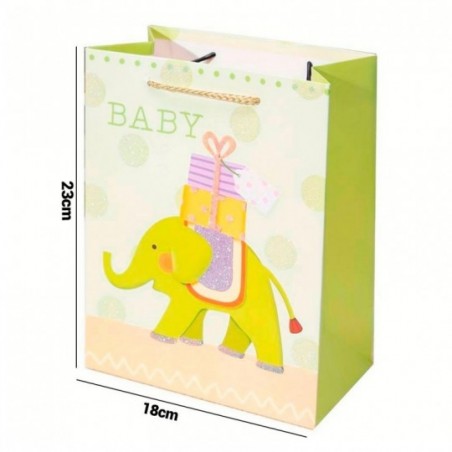 Sacola Para Presente De Papel Kids Pequena 18cm x 23cm