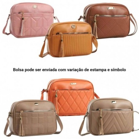 Mini Bolsa Tiracolo Alça Transversal Feminina Lisa - Feira Da Madrugada SP