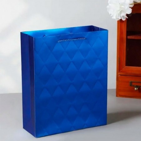 Sacola De Papel Para Presente Com Relevo 26cm x 32cm