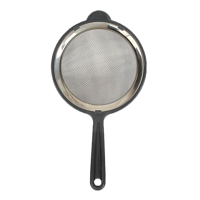 Peneira Em Aço Inox Com Cabo De Plástico 10cm
