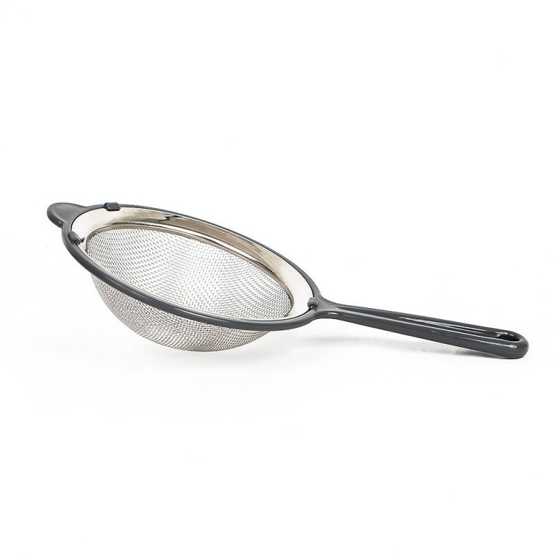 Peneira Em Aço Inox Com Cabo De Plástico 10cm