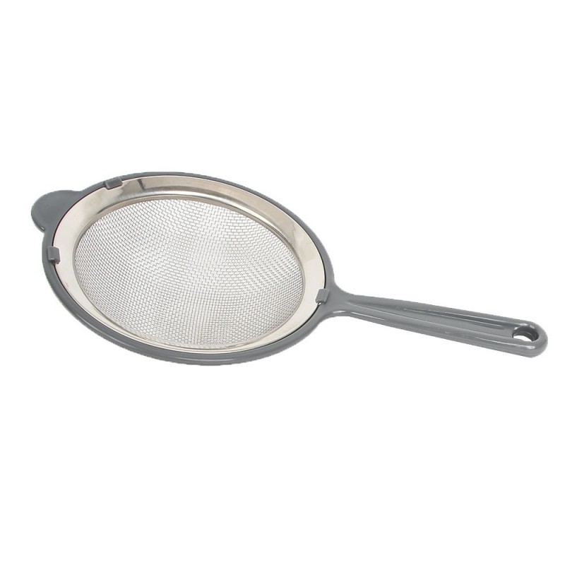 Peneira Em Aço Inox Com Cabo De Plástico 10cm
