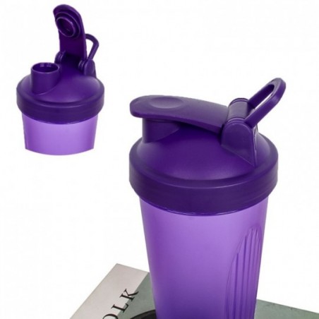 Coqueteleira Shakeira De Plástico Roxa 600ml Academia