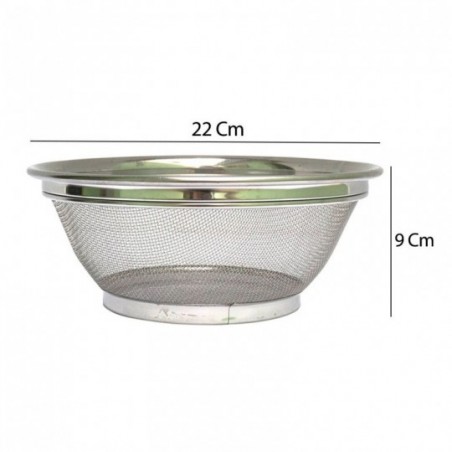 Escorredor De Alimentos Em Inox 22cm Multiuso