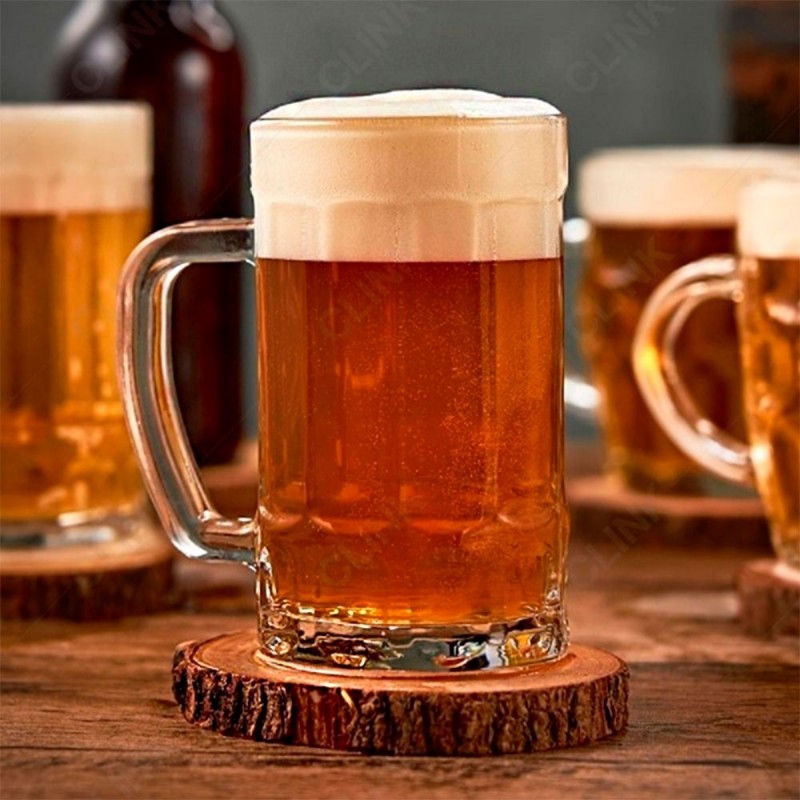Conjunto 2 Canecas De Chopp 565ml Em Vidro