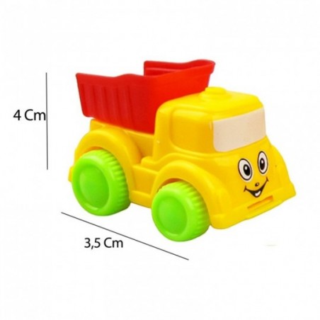 Kit Carrinho Caminhões De Construção A Fricção 3 Peças