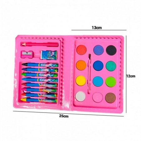 Kit Escolar Infantil Monstrinhos 24 Peças Menino E Menina