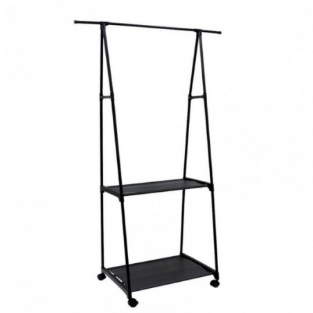 Arara Organizadora De Metal 150Cm Com 2 Prateleiras