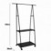 Arara Organizadora De Metal 150Cm Com 2 Prateleiras