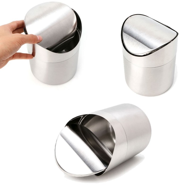 Lixeira De Aço Inox 1,5 Litros Swing Basculante