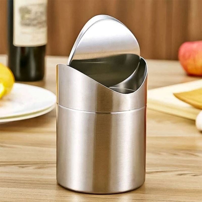 Lixeira De Aço Inox 1,5 Litros Swing Basculante