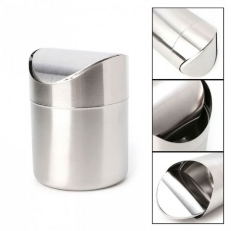 Lixeira De Aço Inox 1,5 Litros Swing Basculante